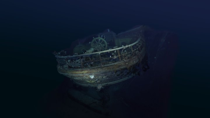 Endurance Ship Wreck discovered 3D Model