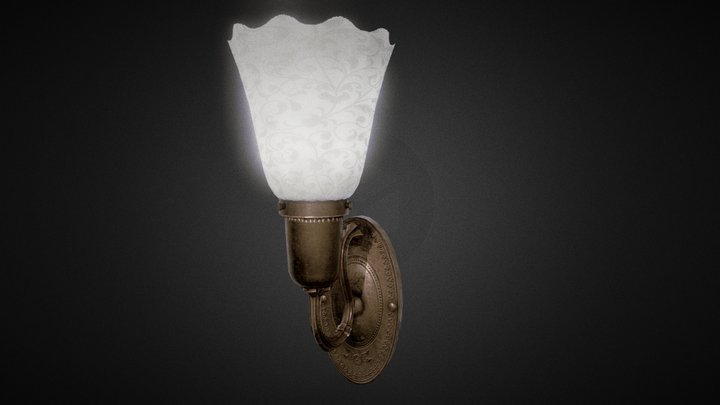 Victorian Wall Lamp 3D Model
