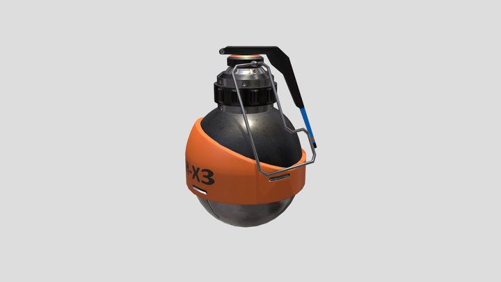 sci-fi grenade 3D Model