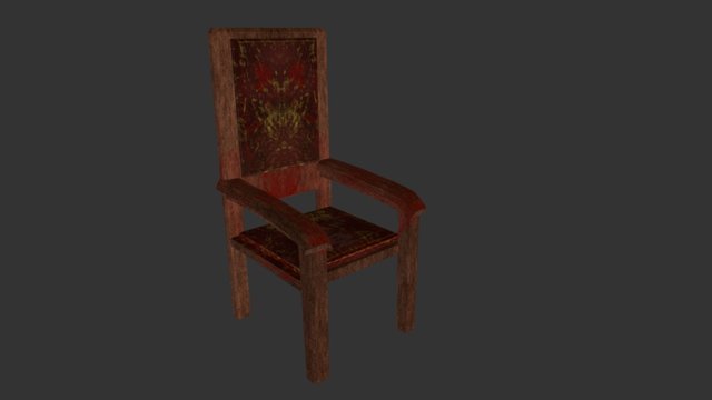Cadeira de Madeira 3D Model