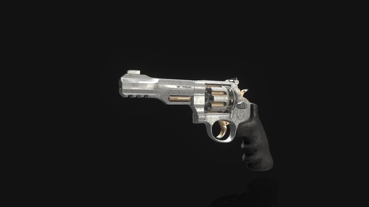 S&W Revolver 3D Model