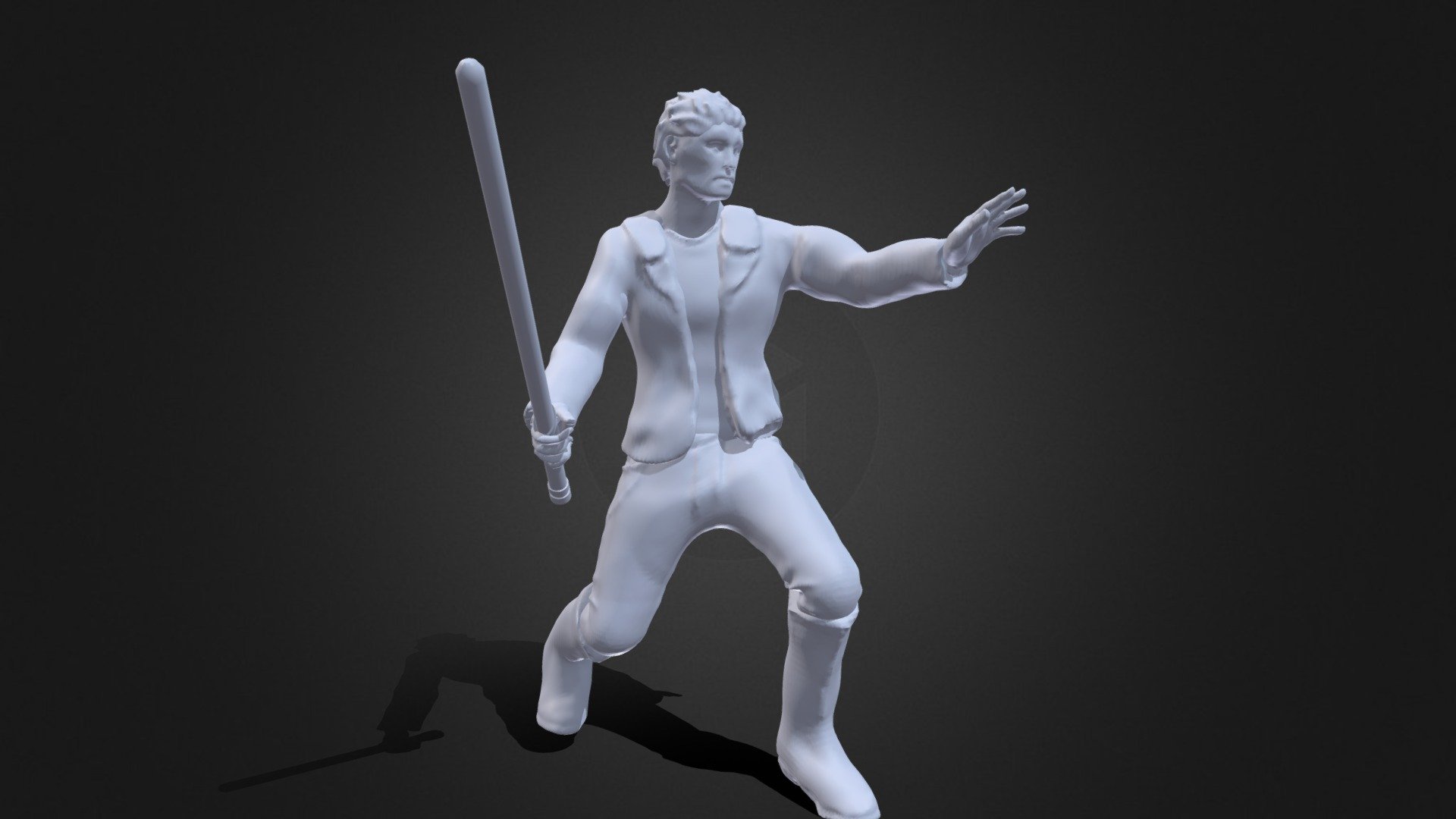 Jedi/Sith warrior sculpt - 3D model by nathanbg [0280e8c] - Sketchfab