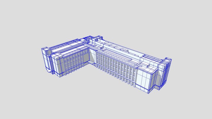Building D, AGU Sagamihara Campus (LOD2-3) 3D Model