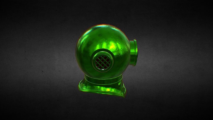 DIVE HELMET 3D Model