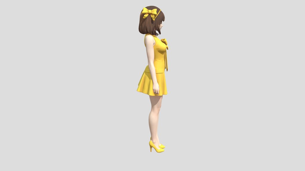 Yellow Dress Girl