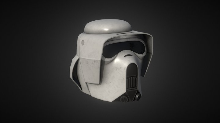 Star Wars Clone Scout Trooper Helmet 3D Model