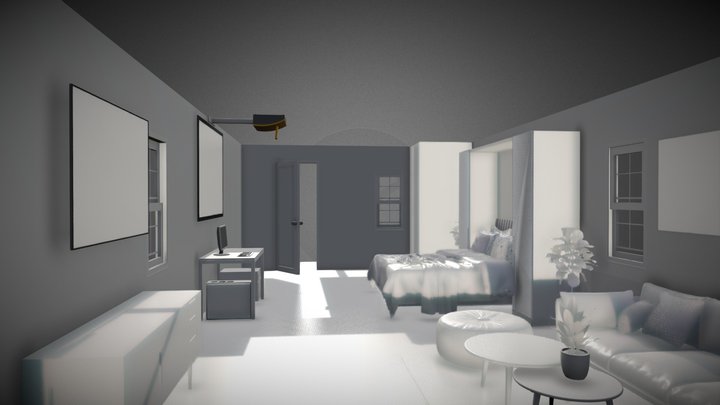 Full Tiny Cabin.dae 3D Model