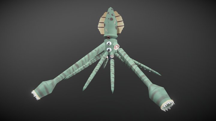 Space Squid 3D Model