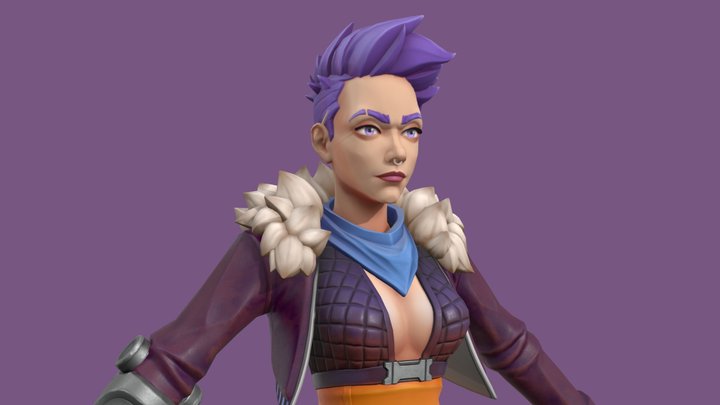 Violet 3D Model