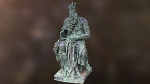 Bronze Moses at Augustana University 3D Model