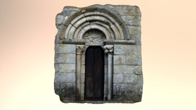 Portada de San Miguel do Monte (Chantada) 3D Model