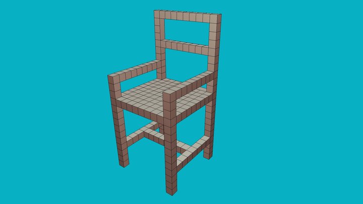 634230020 Chair Model (Extrude) 3D Model