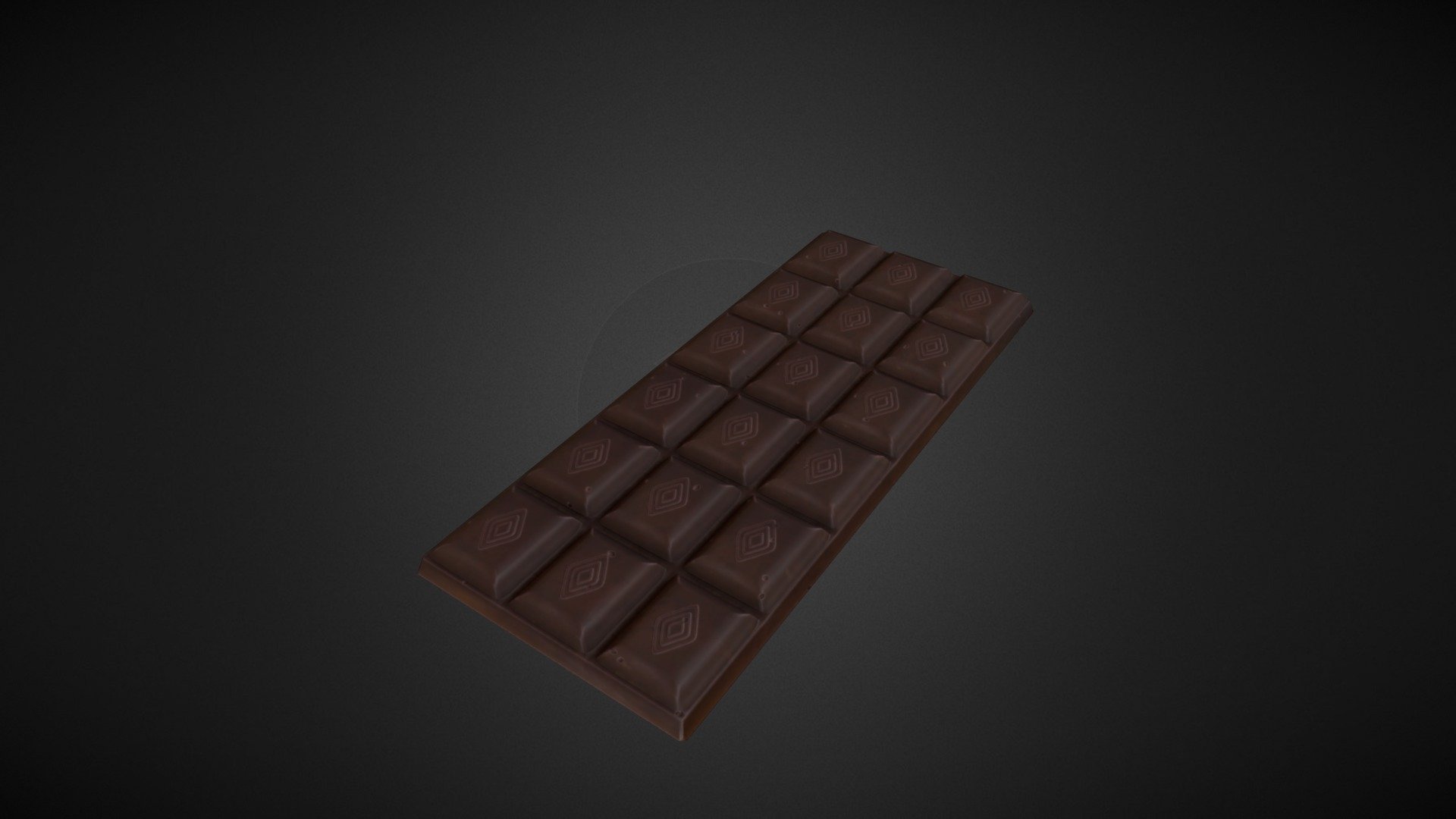 Chocolate plate (lowpoly)