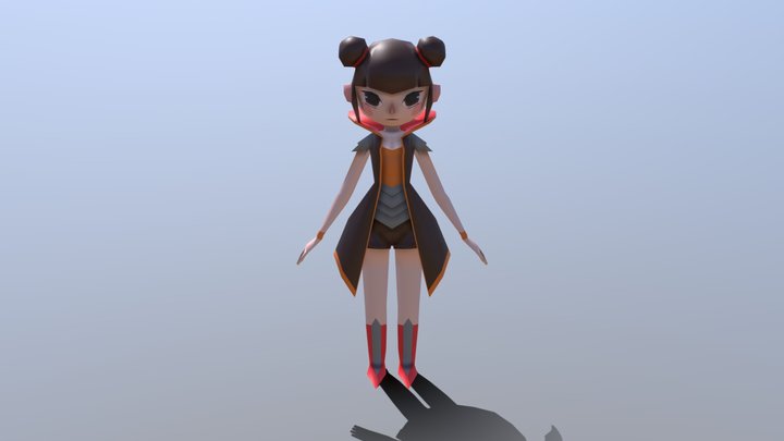 Low Poly Human 3D Model