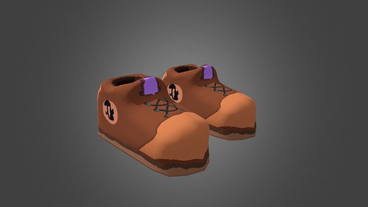 Cartoon Shoes 3D Model