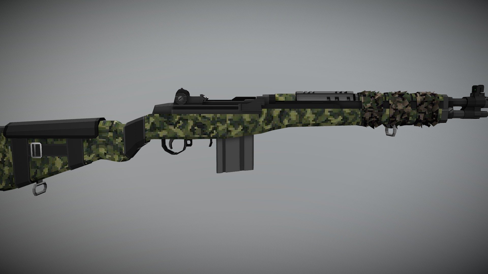 Low-poly M1A - 3D model by soret15 [028a8b8] - Sketchfab