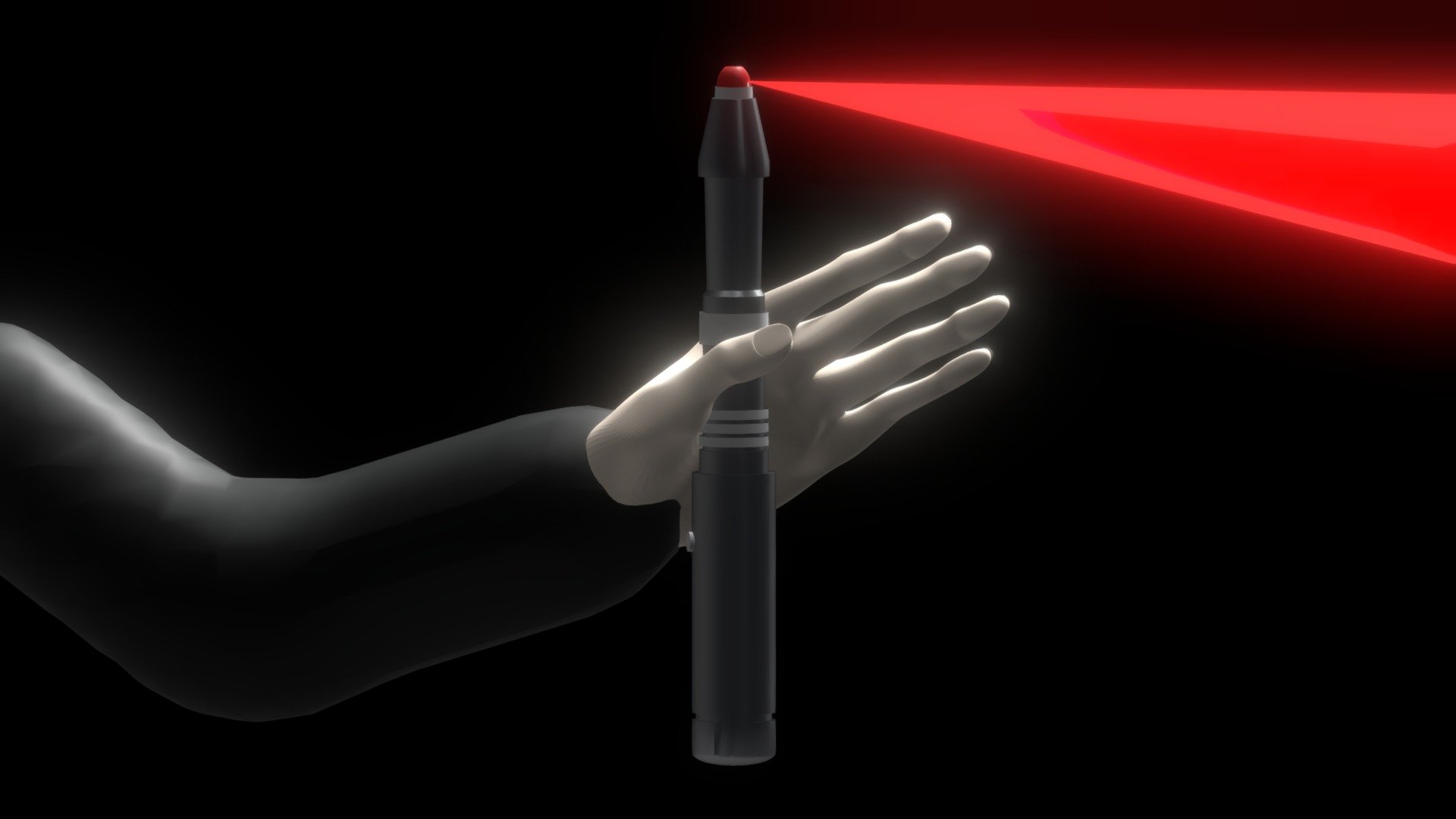 The War Master Sonic screwdriver+Hand — Sketchfab embed 3D viewer