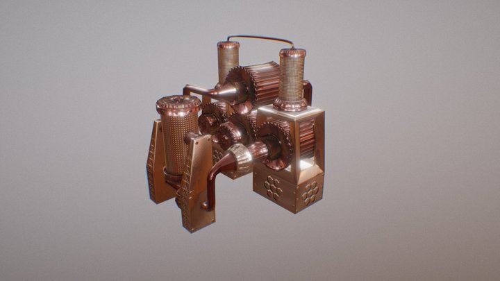 Steam Punk stuff 3D Model