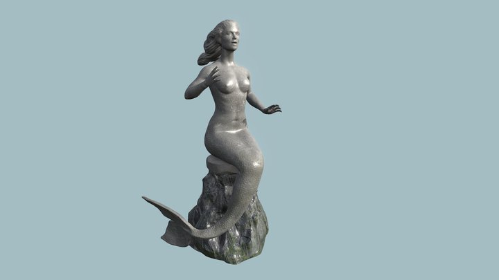 Mermaid (Game Ready) 3D Model
