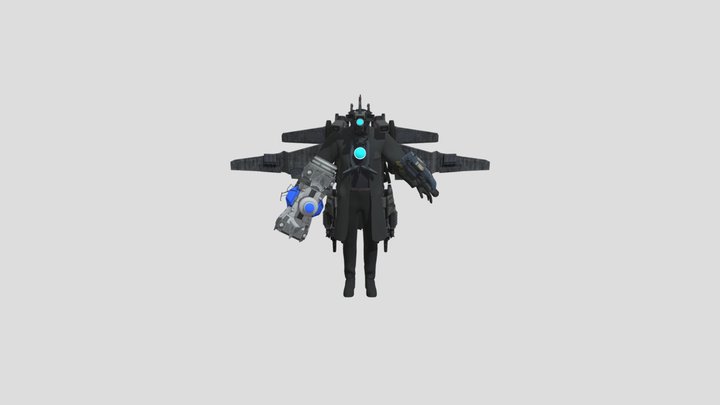 Upgraded Titan Cameraman 3D Model