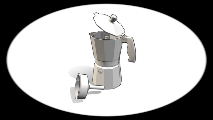 Italian Coffee Machine 3D Model