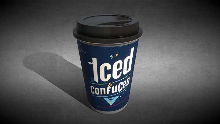 Free Fun Branding - Iced Coffee Cup – Modello 3D gratuito STL
