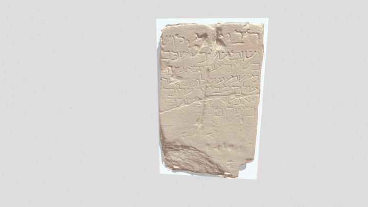 Lápida Judía (Lucena) 3D Model