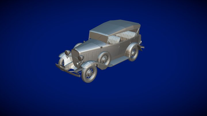 Chevrolet Confederate 4-door Phaeton 1932 3D Model