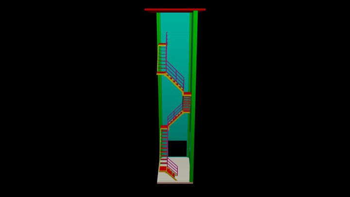 João Lazarotto - Escada Metálica da Expedição Ce 3D Model