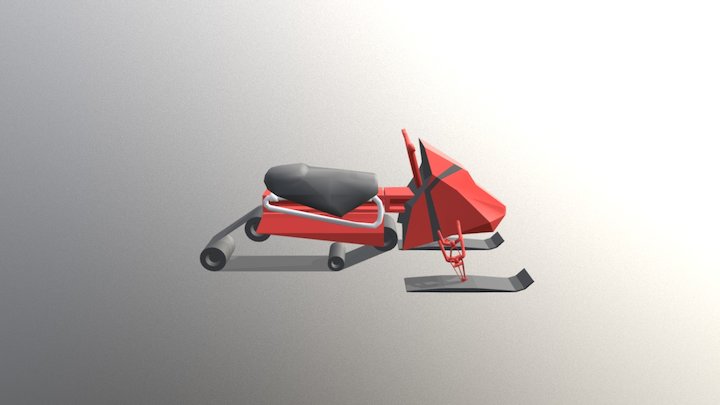 Snowmobil 3D Model