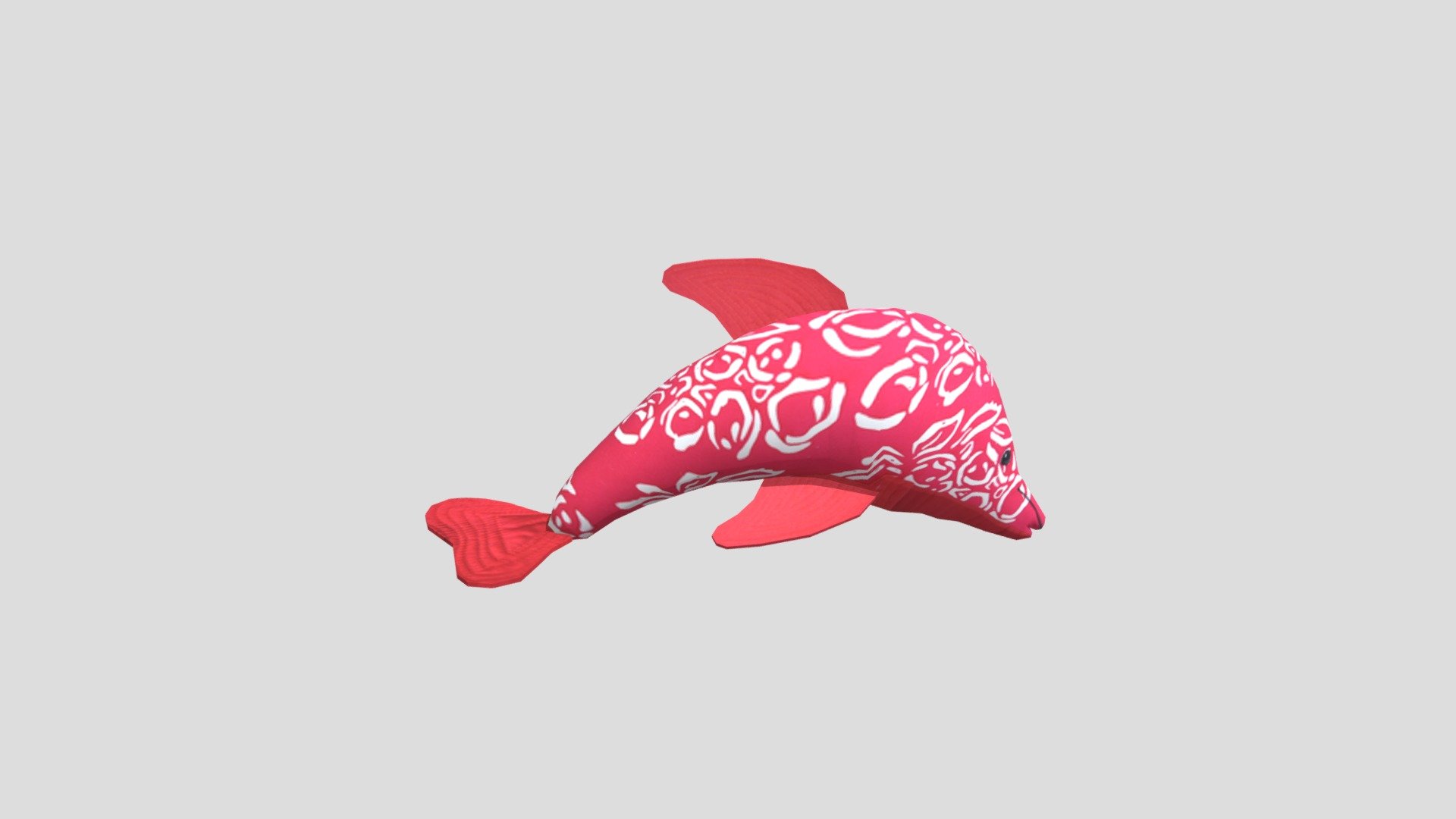 Dolphin Soft Toy Red