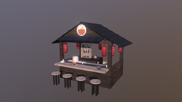 Ramen Stand 3D Model