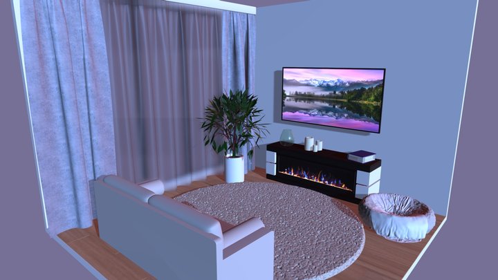Уютная Гостинная 3D Model