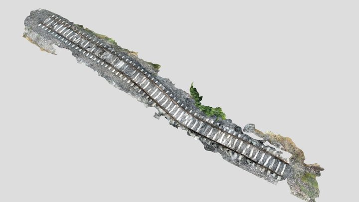 Abandoned Railway Track in Golbasi 3D Model