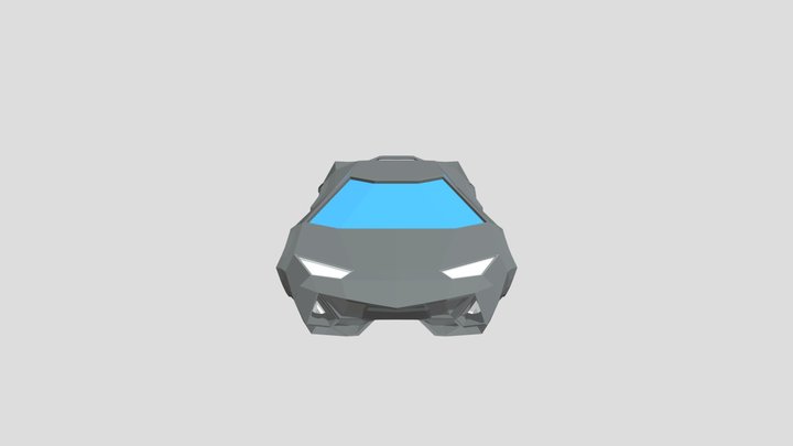Low Poly Lamborghini Aventador 3D Model