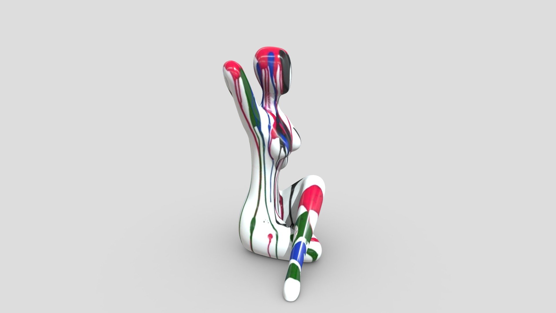 Pop Lady Sculpture — Sketchfab embed 3D viewer
