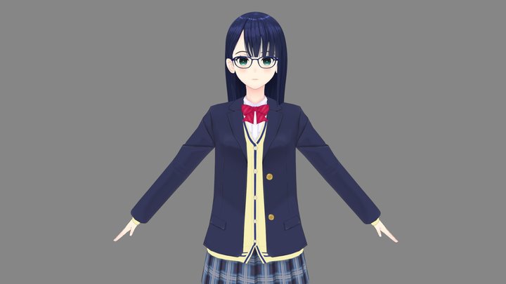 a certain JK "Sayo". 3D Model