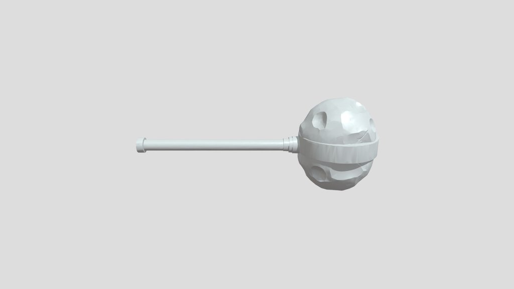 Meteorite spiked mace weapon