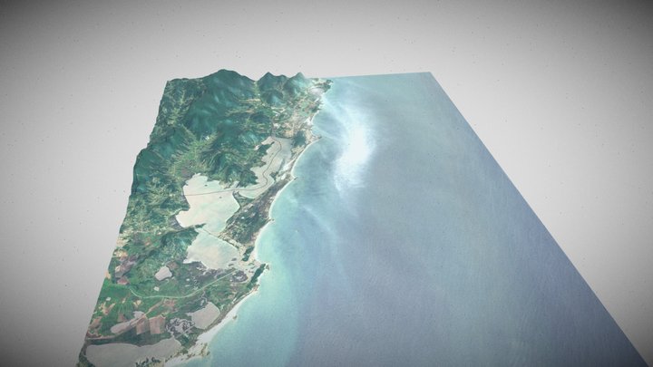 Modelo em 3D do município de Imaruí. 3D Model