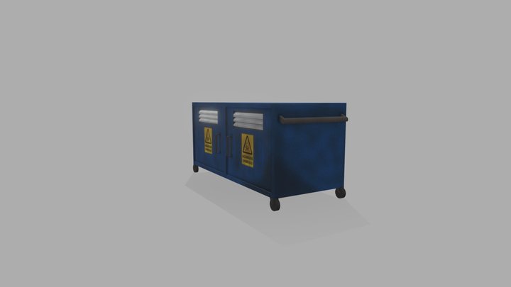 Storage Cabinet Animation 3D Model