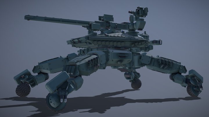 Robotic tank 3D Model