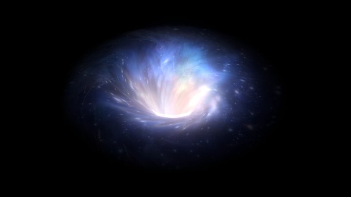 Galaxy Space Portal Black Hole 3D Model