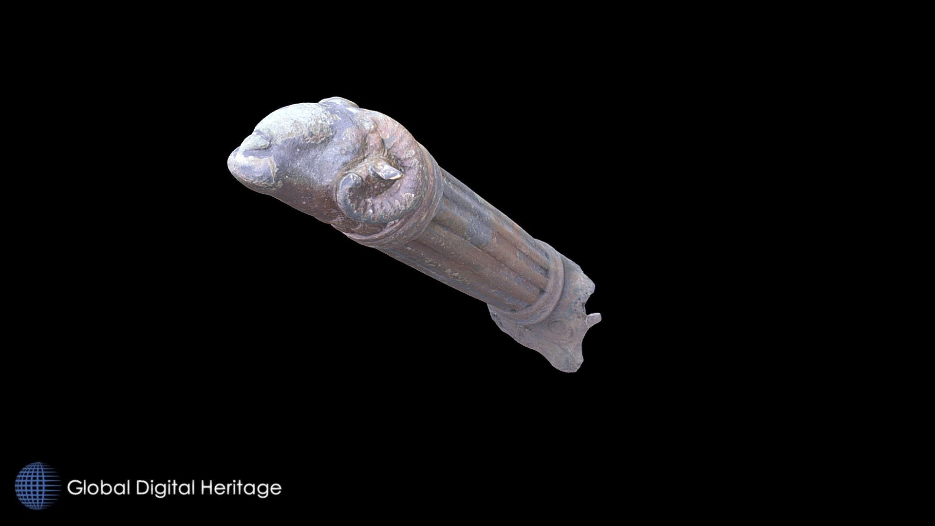 Patera handle with ram protome, Camarina - Download Free 3D model by ...