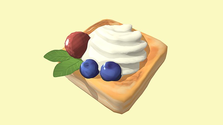puff pastry 3D Model