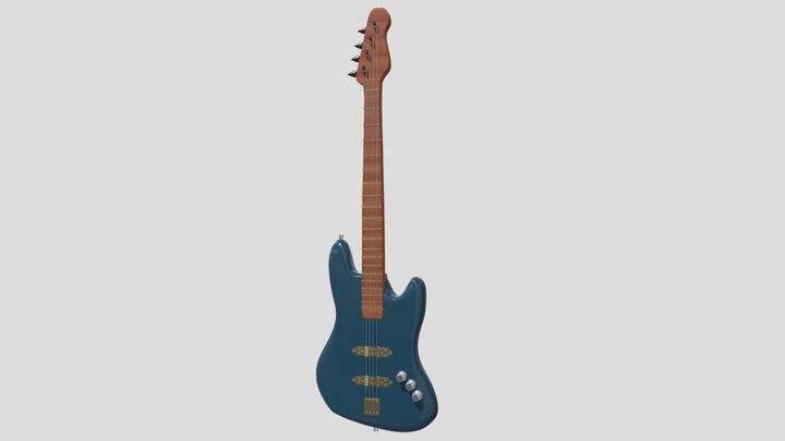 Baixo musical 3D Model