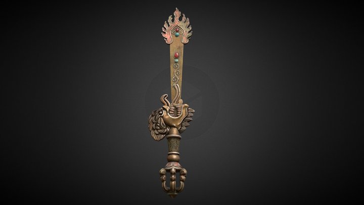 Sword Of Manjushri 3D Model