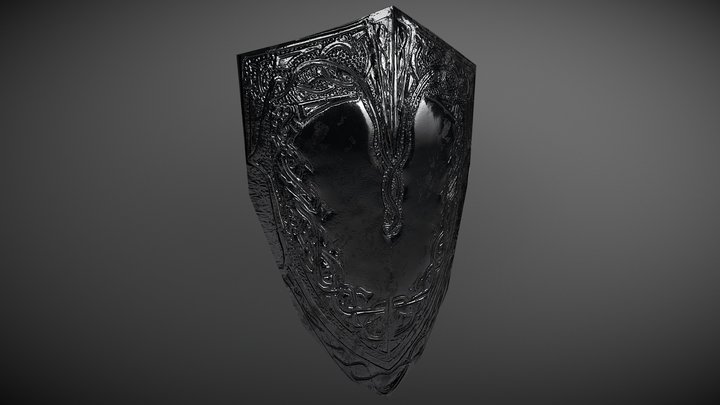 Knight Shield 3D Model