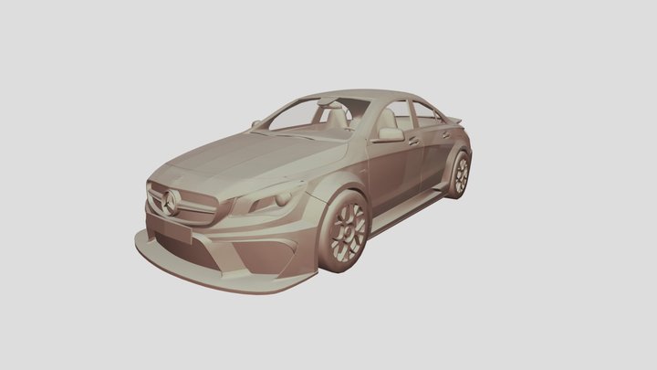 Mercedes Cla 45s AMG Turbo 3D Model 3D Model