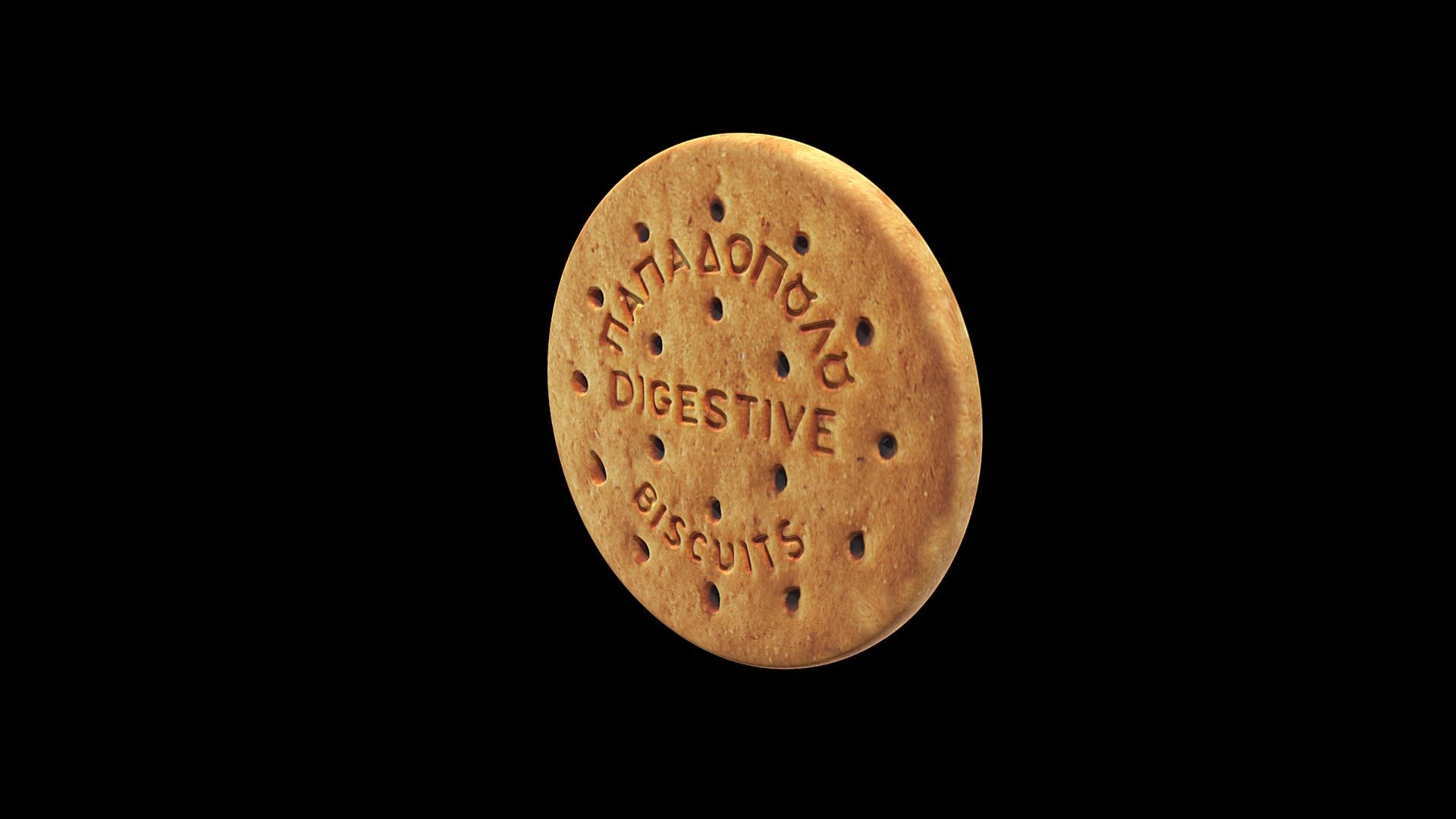 Biscuit Digestive Download Free 3D model by None