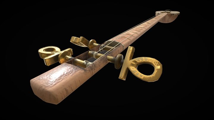Egyptian Lyre 3D Model